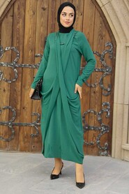 Green Hijab Dress 34281Y - 1