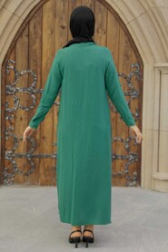 Green Hijab Dress 34281Y - 5