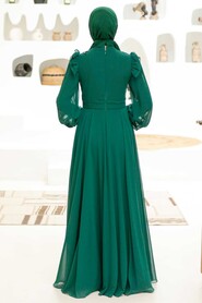  Long Sleeve Green Hijab Dress 22110Y - 5