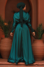  Luxorious Green Modest Islamic Clothing Prom Dress 22451Y - 4