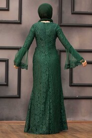  Modern Green Islamic Clothing Wedding Dress 2567Y - 3