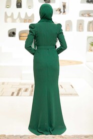  Modern Green Hijab Prom Dress 3231Y - 3