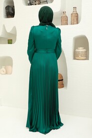  Elegant Green Islamic Clothing Wedding Dress 3452Y - 5