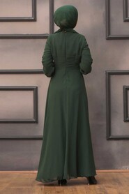 Green Hijab Evening Dress 52785Y - 2