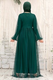  Stylish Green Modest Evening Gown 54230Y - 3