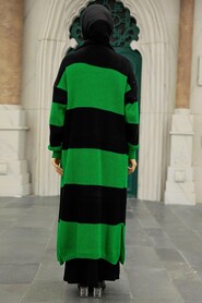 Green Hijab Knitwear Cardigan 987Y - 3