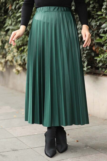 Green Hijab Skirt 12912Y - NEVA STYLE