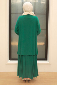 Green Hijab Suit Dress 50301Y - 3