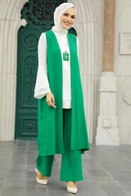 Green Hijab Triple Suit 52341Y - 2