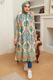 Green Hijab Tunic 226045Y - 1
