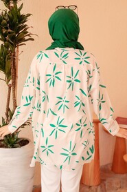 Green Hijab Tunic 34240Y - 3