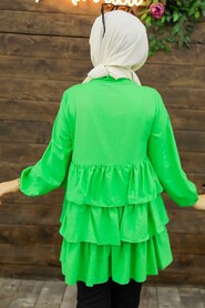 Green Hijab Tunic 3798Y - 3