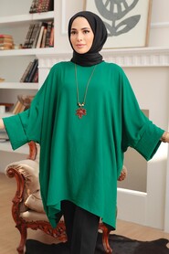Green Hijab Tunic 40760Y - 1