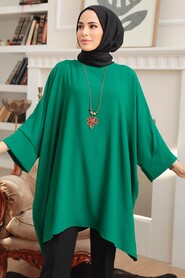 Green Hijab Tunic 40760Y - 2