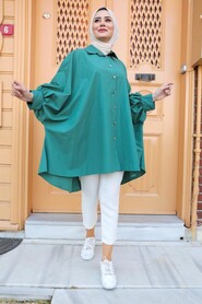 Green Hijab Tunic 537Y - 1