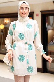 Green Hijab Tunic 5725Y - 1