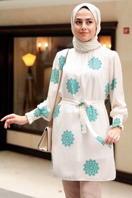 Green Hijab Tunic 5725Y - 2