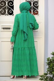 Green Long Dress 13440Y - 3