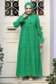 Green Long Dress 13440Y - 2