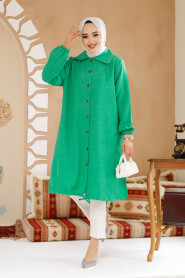 Green Modest Plus Size Tunic 70881Y 