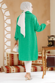 Green Modest Plus Size Tunic 70881Y - 4