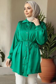 Green Modest Shirt 12004Y - 1