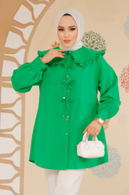 Green Modest Top 10074Y - 3