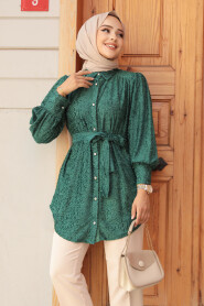 Green Modest Top 92671Y - 2