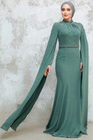 Green Modest Wedding Dress 4863Y 
