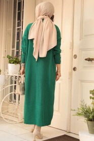 Green Women Knitwear Dress 34310Y - 3