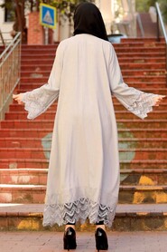 Grey Hijab Abaya 1434GR - 2