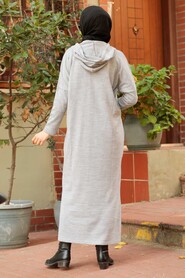 Grey Hijab Dress 3121GR - 2