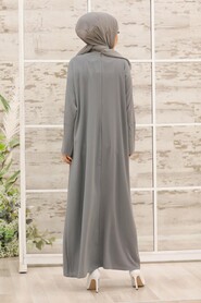 Grey Hijab Dress 32290GR - 2