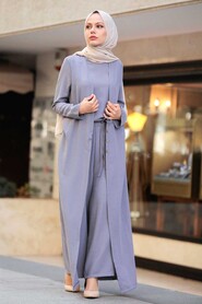 Grey Hijab Overalls 51890GR - 2