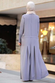 Grey Hijab Overalls 51890GR - 4