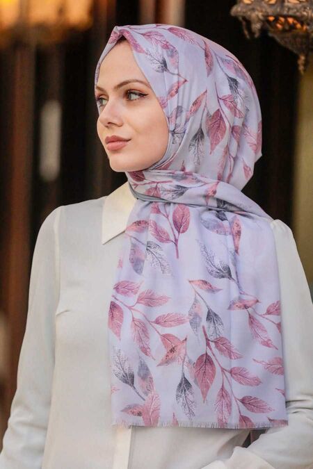 Grey Hijab Shawl 4928GR - NEVA STYLE