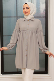 Grey Hijab Tunic 10712GR - 1