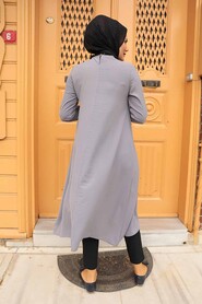 Grey Hijab Tunic 2097GR - 2