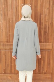 Grey Hijab Tunic 2146GR - 2