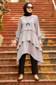 Grey Hijab Tunic 2420GR - 1