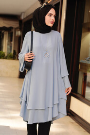 Grey Hijab Tunic 2443GR - 3