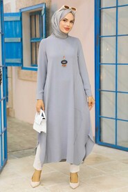 Grey Hijab Tunic 24497GR - 1