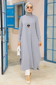 Grey Hijab Tunic 24497GR - 2