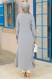 Grey Hijab Tunic 24497GR - 3