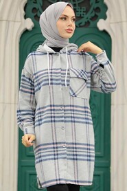 Grey Hijab Tunic 30062GR - 1