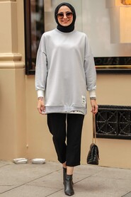Grey Hijab Tunic 30795GR - 3
