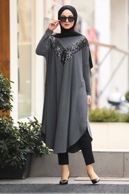 Grey Hijab Tunic 400010GR - 2