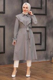 Grey Hijab Tunic 43310GR - 1