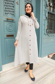 Grey Hijab Tunic 510GR - 1