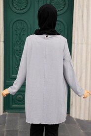 Grey Hijab Tunic 567GR - 2